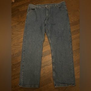 Wrangler Men’s Straight Leg Blue Jeans 42x30
